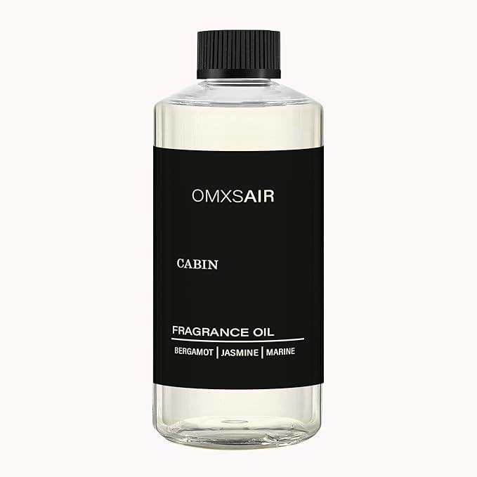 Hotel Diffuser Oil Inspired by Cabin 17.6 Fl Oz(500ml) - Hotel Fragrance Diffuser Oil & Home Luxury Scents - Jasmine, Bergamot & Fresh Marine Notes Essential Oils Blend for Aromatherapy Diffuser