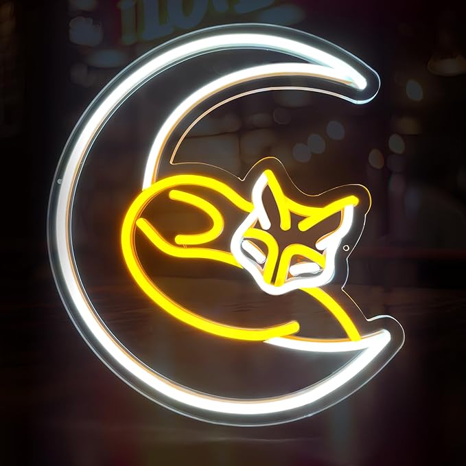 Fox Neon Sign, Neon Sign for Wall Décor, Animal Neon Lights LED Sign Dimmable Fox Light Up Signs for Wall Decor Bedroom Kids Room Neon Wall Art Fox Decor Gifts