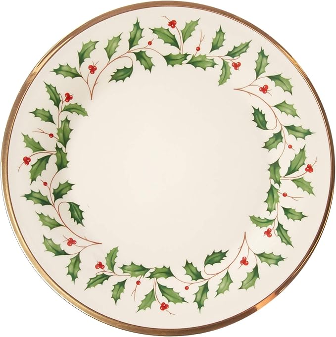Lenox 883430 Holiday 3-Piece Place Setting, Christmas Set, Hosting, Red & Green