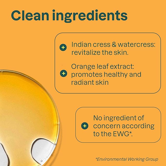 ATTITUDE Bubble Bath, EWG Verified, Plant and Mineral-Based, Dermatologically Tested, Vegan Body Care Products, Orange Leaves, 16 Fl Oz