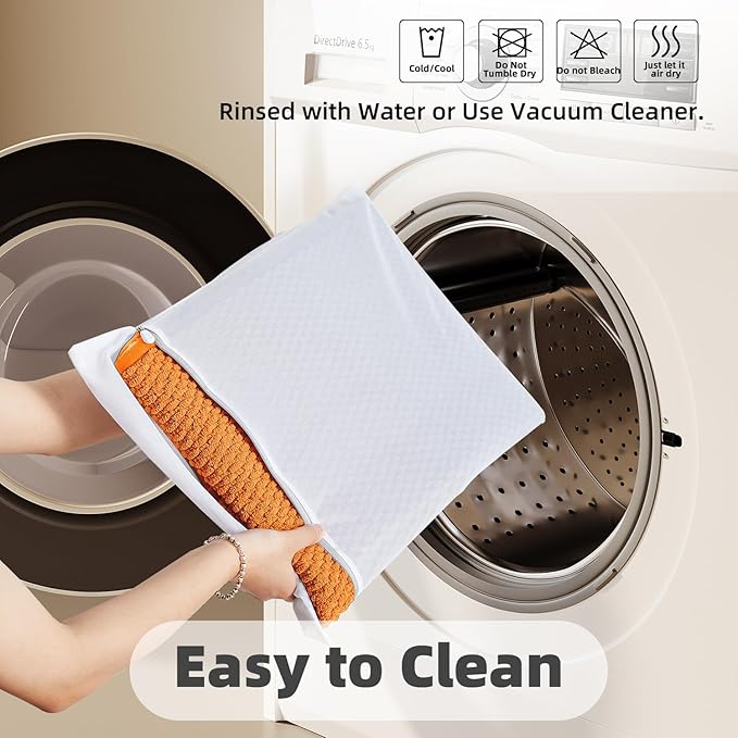 Bathroom Rugs Non Slip Washable, Super Absorbent Thin Bath Mat Quick Dry Low Pile Bathroom Rug, Orange 24"x47"