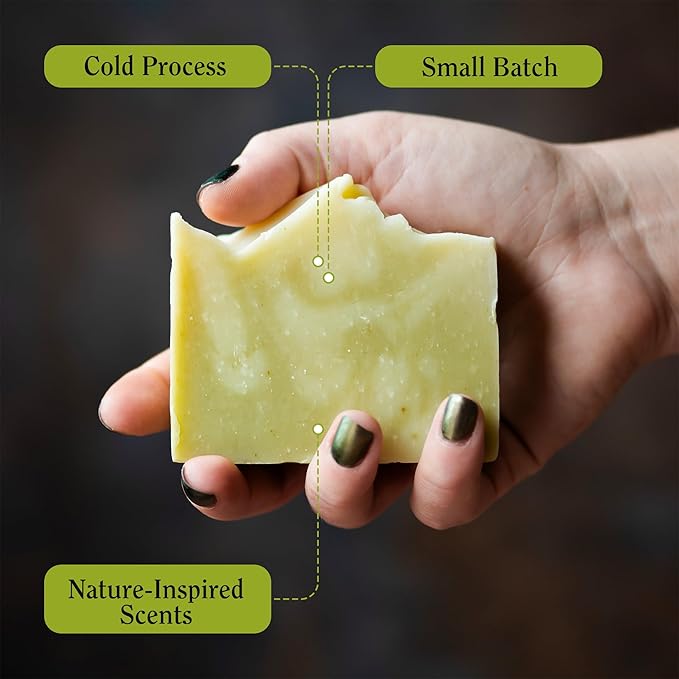 Compass Soap Lowland Eucalyptus | Natural Bar Soap for Men & Women | Body & Face Soap Bar for Women and Men | Minimalist & Gentle Lather | Natural Bath Soap, Paraben & Phthalate Free|5 oz Pack of 2