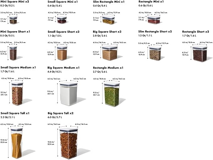 OXO Good Grips 20-Piece POP Container Set