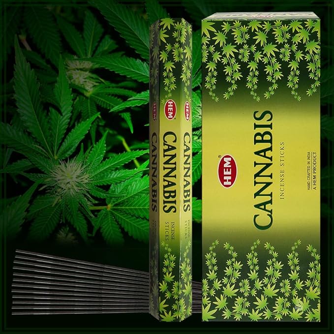 Cannabis Incense Sticks and Incense Stick Holder Bundle Insence Insense Hem Incense Sticks