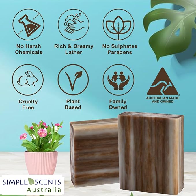 Sandalwood Scented Natural Soap Bars (12 Bars), 3.5oz Moisturizing French Triple Milled Soap Bars Enriched with Shea Butter - Pure Plant Oil Bath & Body Soap Bars
