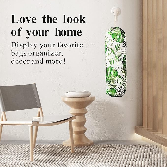 TOGETRUE Plastic Bag Holder, Wall Mount Plastic Bag Organizer Dispenser, Heavy Duty Grocery Bag Storage Holder for Home Kitchen Camper