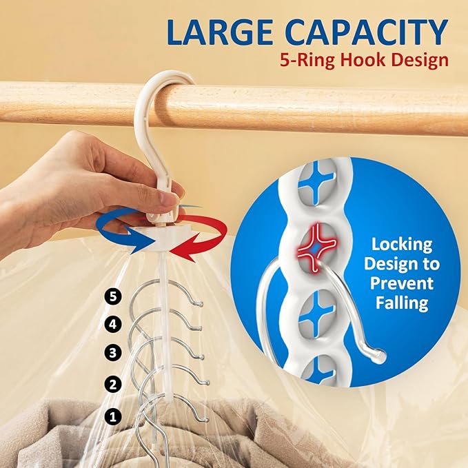 Hanging Vacuum Storage Bags, 6 Pack Hanging Storage Bags for Clothes With Electric Pump, Vacuum Sealed for Suits, Dress, Jackets (6 Short)
