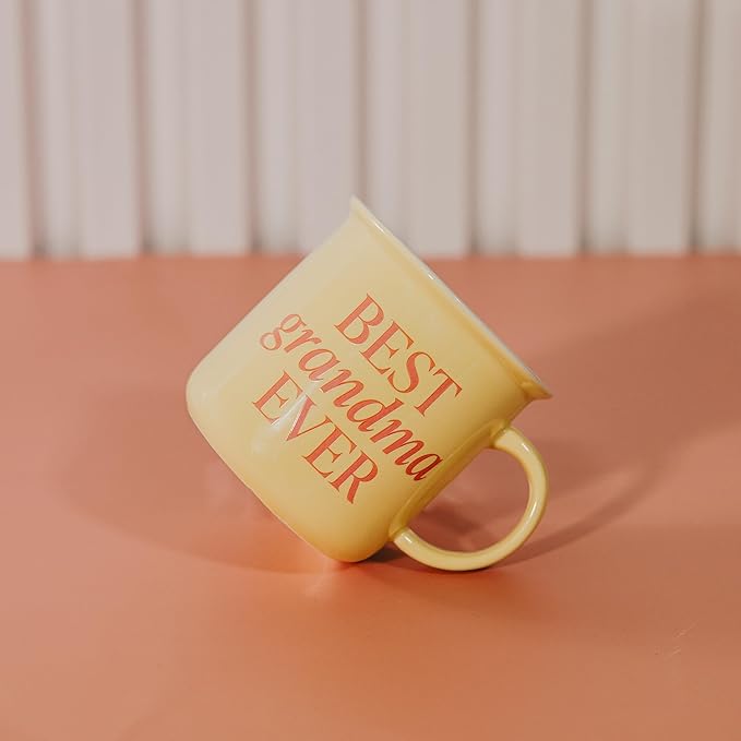 Sweet Water Decor Best Grandma Ever Coffee Mug - 11oz Ceramic Campfire Style Coffee Cup - Dishwasher and Microwave Safe - Mother's Day Gifts for Grandma, Gifts For New Grandmas