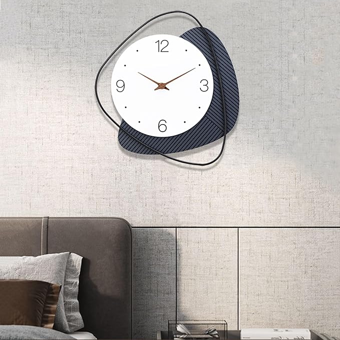 Wall Clock,Silent Non-Ticking Quality Quartz Battery Operated, Large Wall Clock for Living Room,Kitchen,Home,Bathroom,Bedroom Wall Decor,14.5x16inch