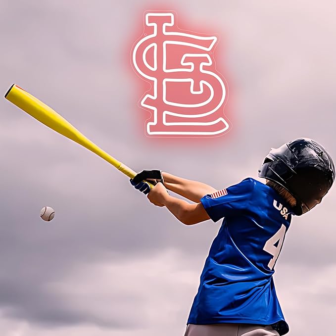 Baseball Neon Sign for Wall Decor Baseball Neon Light Baseball Sports LED Neon Signs for Man Cave,Club,Bar Pub,Party,Birthday Christmas Gifts for Man,Boys,Fans,Size 13.8 * 11.1inch(FMXD241)