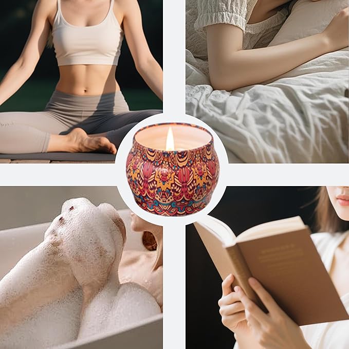 Topadorn Scented Candles Gifts Set of 4, Aromatherapy Candles for Home Scented, Mother's Day Gift