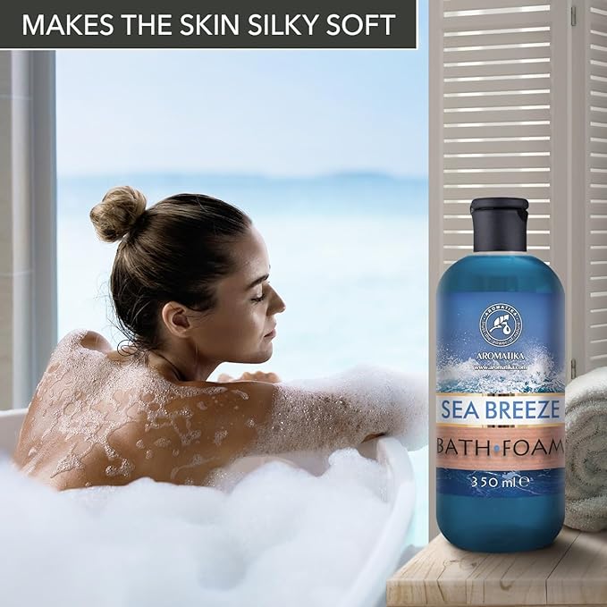 Bath Foam Set Coniferous & Sea Breeze & Eucalyptus 3x12Fl Oz - Body Care - Beauty - Bathing - Body Care - Wellness - Relax - Aromatherapy - Spa - Fresh Aroma - Bubble Baths