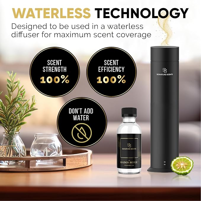 Luxury Hotel Diffuser Oil for Hotels and Homes - Aromatherapy Oils for use with an Essential Oil Diffuser at Home - Fragrance-Scent Diffuser Oil Blend (Maison Rouge) 4.05fl oz (120ml)