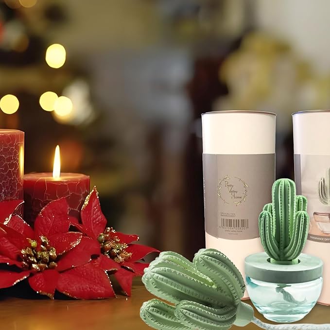 Pretty Valley Home Gypsum Cactus Fragrance Diffuser-Cutting Grass