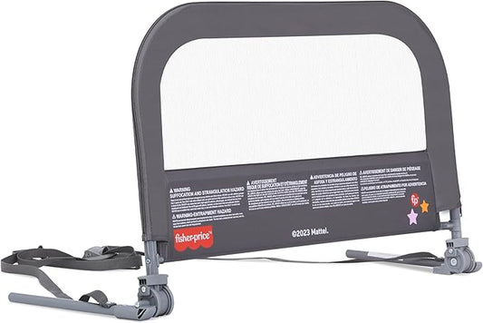 Fisher-Price Little Naps Bed Rail in Grey by Dream On Me