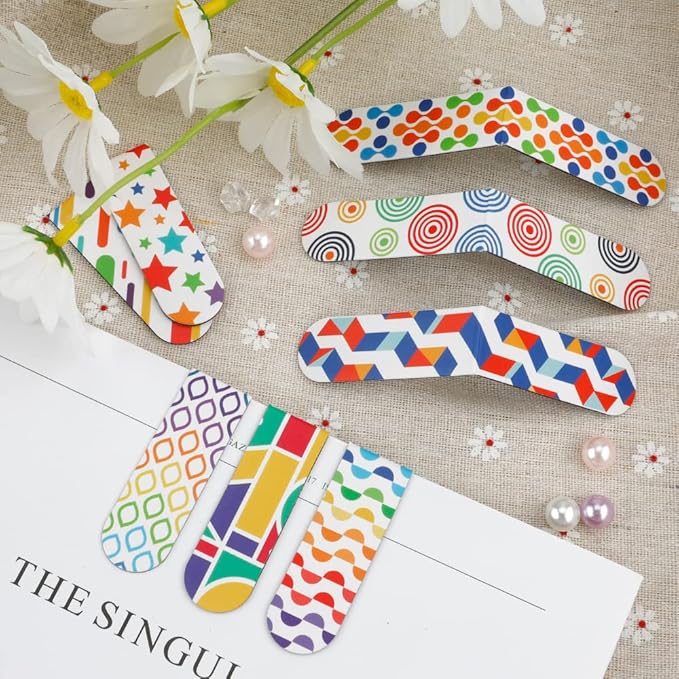 Magnetic Bookmarks - 15PCS Colorful Irregular Cute Magnet Bookmark Clips for Women, Men & Kids (Style-1)