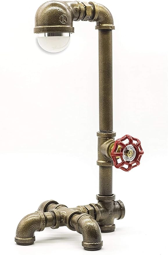 Loft Style 3W LED Lamp, Mr Bathroom, Steampunk Industrial Style, Table Desk Light, LL-006 Daylight (Bronze)