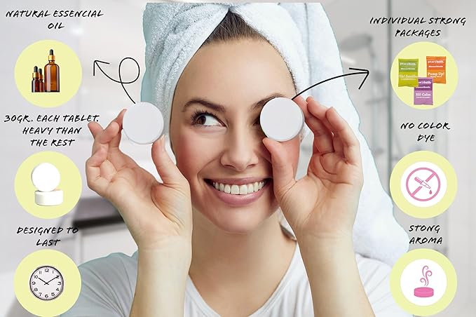 Shower Steamers Aromatherapy 6 Pack - Easter Basket Stuffers, Relaxation Birthday Gifts for Mom, Dad, Best Friend, Mothers Day Gift, Travel Essentials, Stress Relief, Self Care - Citrus, Bath Set