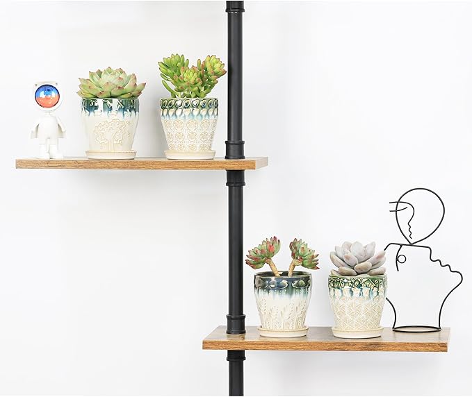 Succulent Planter 4 inch, Succulent Pot with Drainage Holes, Saucers and Mesh Pads for Indoor Plants, Ceramic Pot for Indoor Plants- Set of 4