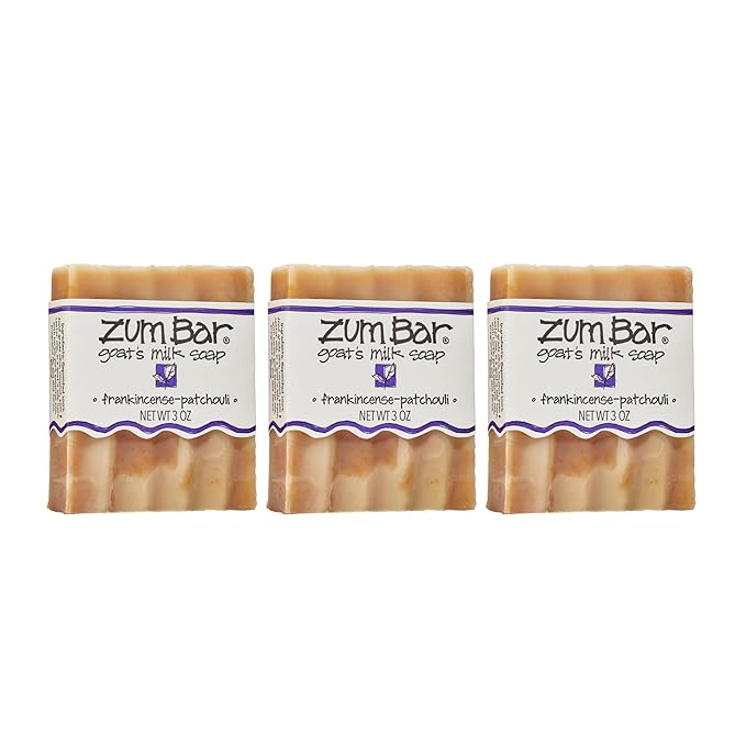 Zum Bar Goat's Milk Soap - Frankincense-Patchouli - 3 oz (3 Pack)