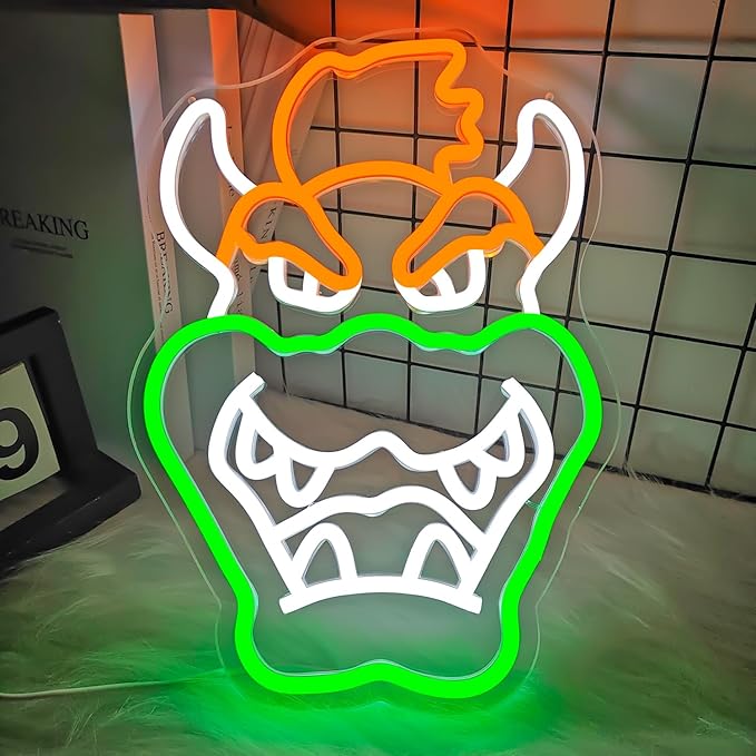 Anime Neon Signs for Wall Decor Dimmable Gaming Neon Light Gamer Neon Signs for Bedroom Game Room Man Cave