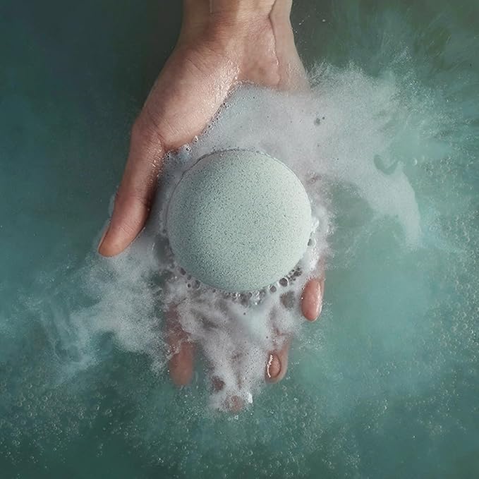 Sprig by Kohler Chamomile + Green Tea Bath Bomb, Hypoallergenic, Made with Natural Botanicals & Premium Skincare Ingredients (Shea Butter, Coconut Oil, & Kaolin Clay) to Calm and Sooth - Relax