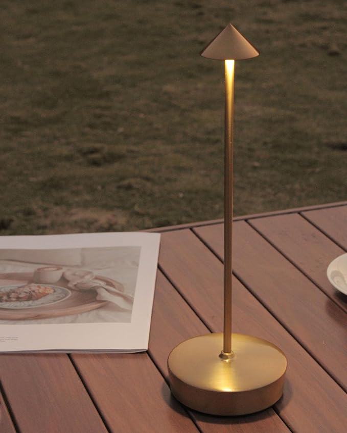 Rechargeable Cordless Table Lamp, 7000mAh Portable Led Table Light 2 Pack, Battery Operated Lamp Waterproof, Outdoor Table Lamp for Dining Restaurant Patio Bedroom Office