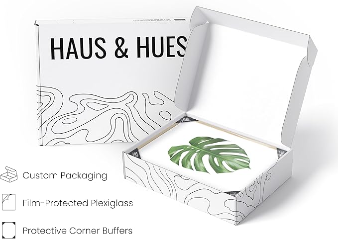 HAUS AND HUES Plant Photo Set of 4-16x20 Framed Beige