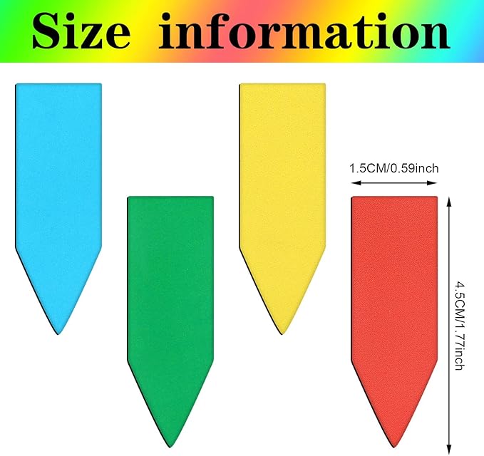 96 Pieces Arrow Shaped Magnetic Bookmark Colorful Magnet Page Markers Magnetic Page Clips for Students Teachers School Home Office Reading Supplies (Bright Color Set)
