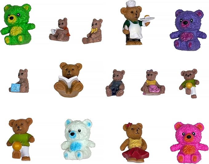 Bath Bomb Fizzies with Surprise: 6 Bear Family Toys Inside Bath Bombs, Huge Balls (5 oz) Safe, Great for Bubble Baths, Perfect for Little Girls and Boys (6 Count) Pack of 1