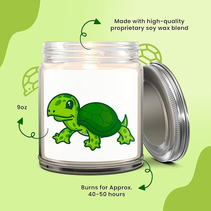 1OAK Lavender Scented Candles - Turtle Candle - Made in USA