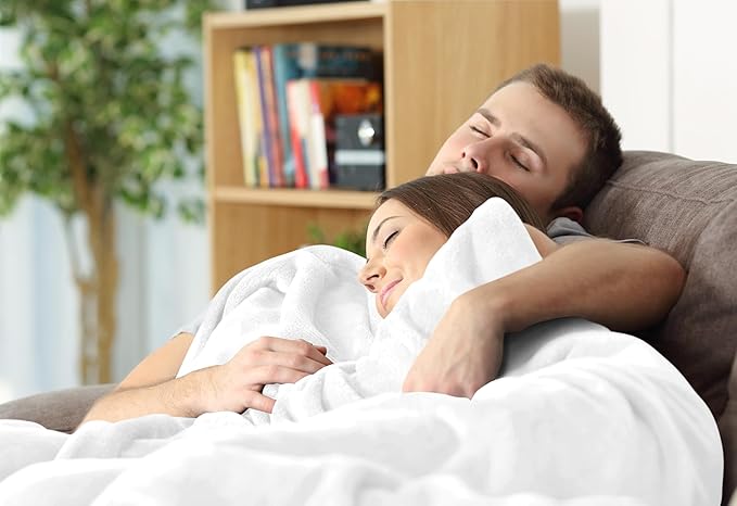 Utopia Bedding Fleece Blanket Twin XL Size White 300GSM Luxury Anti-Static Fuzzy Soft Microfiber Bed Blanket (90x76 Inch)