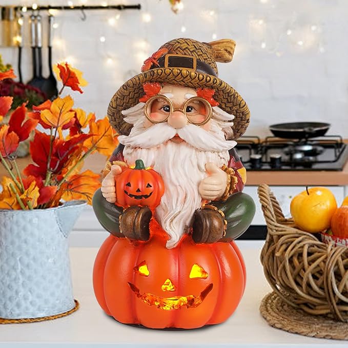 Thanksgiving Fall Gnomes Decorations for Home Handmade Gnomes Autumn Decor Fall Harvest Table Decor for Home Office Shelf Kitchen - Thanksgiving Autumn Gift