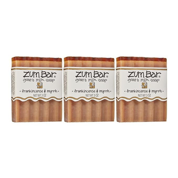 Zum Bar Goat's Milk Soap - Frankincense and Myrrh - 3 oz (3 Pack)