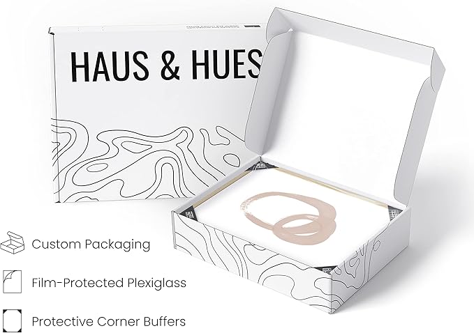 HAUS AND HUES Cream Gallery Wall Set of 6-16x20 Framed Beige