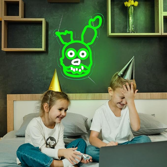 Springtrap Neon Signs for Wall Decor,LED Neon Lights for Bedroom,Birthday、Christmas Gifts for Kids