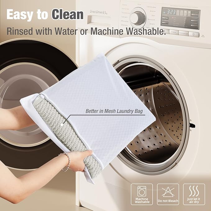 Bathroom Rugs Non Slip Washable, Super Absorbent Thin Bath Mat Small Quick Dry Low Pile Bathroom Rug, Ivory White 16"x24"