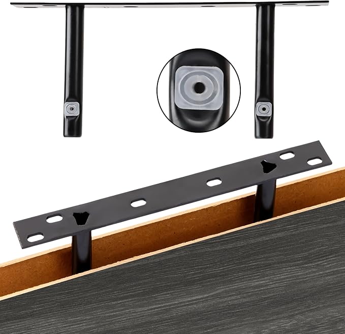 Fixwal 15.8in Floating Shelves, Rustic Wood Finish Wall Shelves Set of 4, Shelves for Wall Decor, with Invisible Brackets for Bathroom, Living Room,Bedroom and Kitchen(Gray)