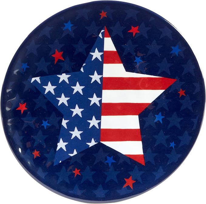 Certified International Stars & Stripes 12 Piece Melamine Dinnerware Set, Service For 4