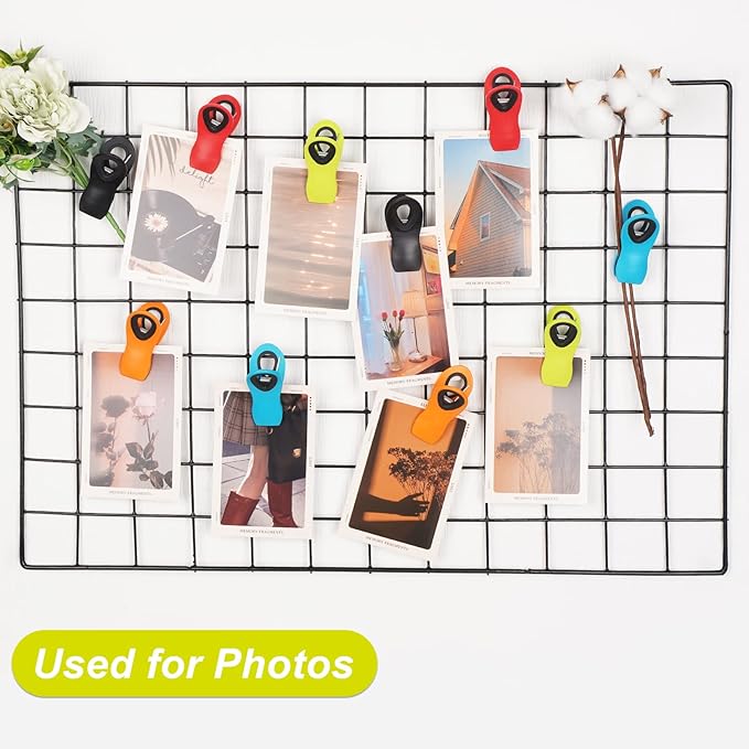 Jetmore-Chip-Clips-Bag-Clips, 10 Pack Magnetic Bag Clip for Food Storage Heavy Duty, Plastic Food Clip for Chips, Snack, Kitchen, Refrigerator, Garden