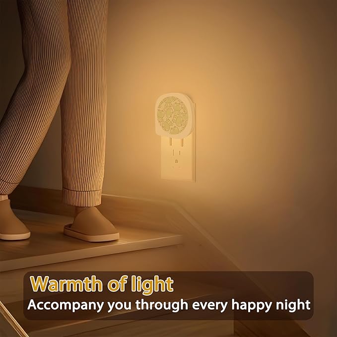 Cute Frog Night Lights Plug into Wall, Cute Frog Animal Night Light for Boys Girls Led Night Light, Dusk to Dawn Sensor Nightlight for Stairway/Hallway/Bedroom