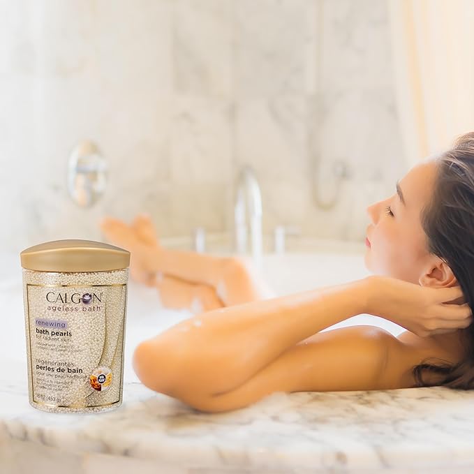 Calgon Ageless Bath Series Renewing Pearls, 16 oz.