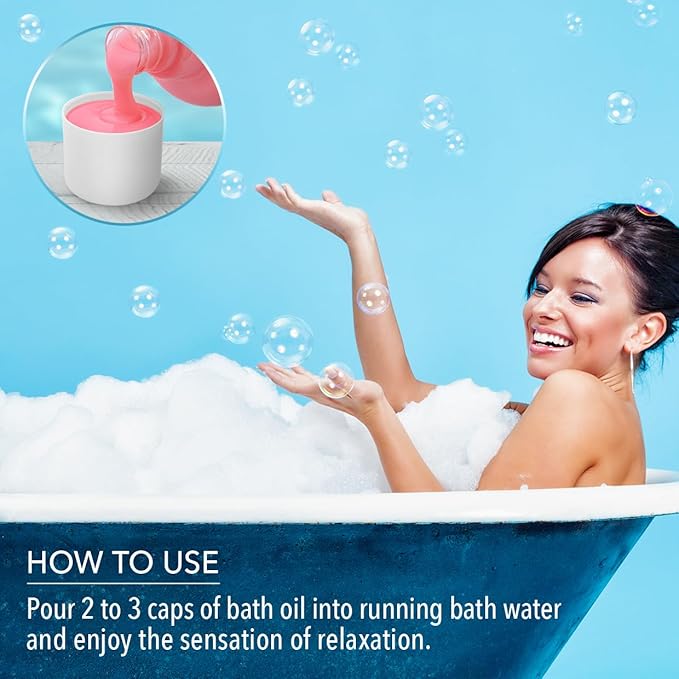 Bath Foam - Lavender, Rose, Ylang Ylang - Set 3 x 11.8 Fl Oz - Body Care - Beauty - Bathing - Body Care - Wellness - Relax - Aromatherapy - Spa - Aroma - Bubble Baths