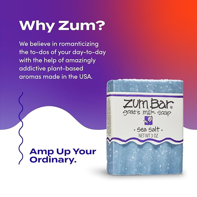 Zum Bar Goat's Milk Soap - Sea Salt - 3 oz (3 Pack)