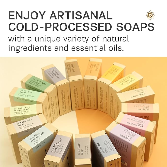 AUTHENTIC BATH & SOAP - Juniper & Pine Tar Soap Bar (2-Pack) | Handmade with Organic Pine, Coconut & Olive Oils | Vegan, Sulfate-Free, for Sensitive & Eczema-Prone Skin, 4.2 oz Each