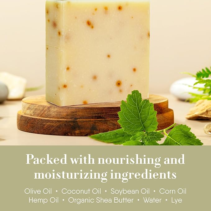 360Feel Patchouli Soap - Handcrafted Castile Patchouli Soap Bar with Soothing Scent - Handmade with Essential Oils - A Gift for Anniversaries, Weddings, and Holiday Stockings - Rich Lather - 5 Ounce