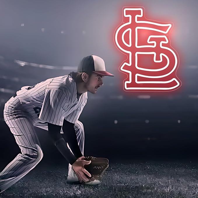 Baseball Neon Sign for Wall Decor Baseball Neon Light Baseball Sports LED Neon Signs for Man Cave,Club,Bar Pub,Party,Birthday Christmas Gifts for Man,Boys,Fans,Size 13.8 * 11.1inch(FMXD241)