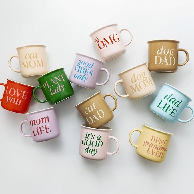 Sweet Water Decor Mom Life Coffee Mug - 11oz Ceramic Campfire Style Coffee Cup - Dishwasher and Microwave Safe Mug for Mom - Mother's Day, Valentine's Day, Birthday Gift for Her