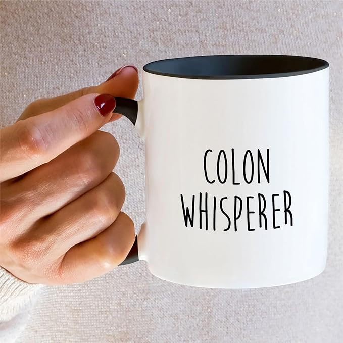 Retreez Funny Gastroenterologist Mug Gift Gastroenterology Doctor Colon Whisperer 11 Oz Ceramic Coffee Mug - Sarcastic Motivational Inspirational birthday gift - White Mug with Black Handle and Inner