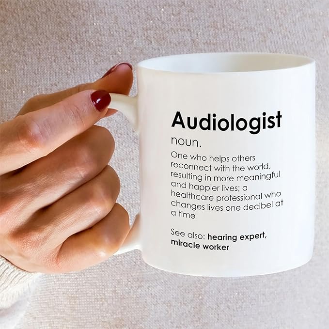 Retreez Funny Audiologist Mug - Hearing Expert - 11 Oz Ceramic Coffee or Tea Cup - Humorous Gift for Ear Doctors, Hearing Specialists, Audiology Students, and Ear Care Professionals - Graduation Gift